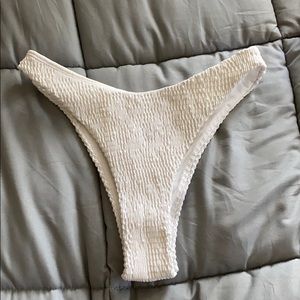 White Thong Bikini Bottom